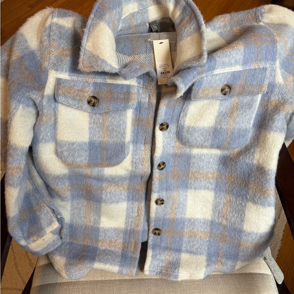 Francesca’s Alya Plaid Shacket – NEW WITH TAGS – Size M